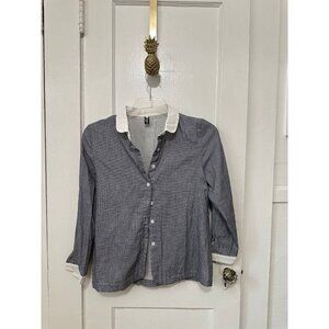 Fashion classic size medium, 100% cotton striped blouse